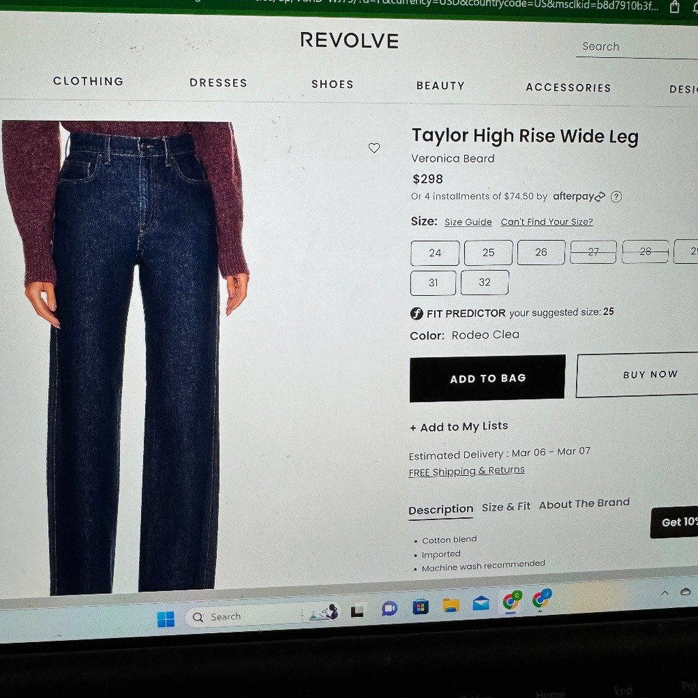 Veronica Beard taylor dark denim